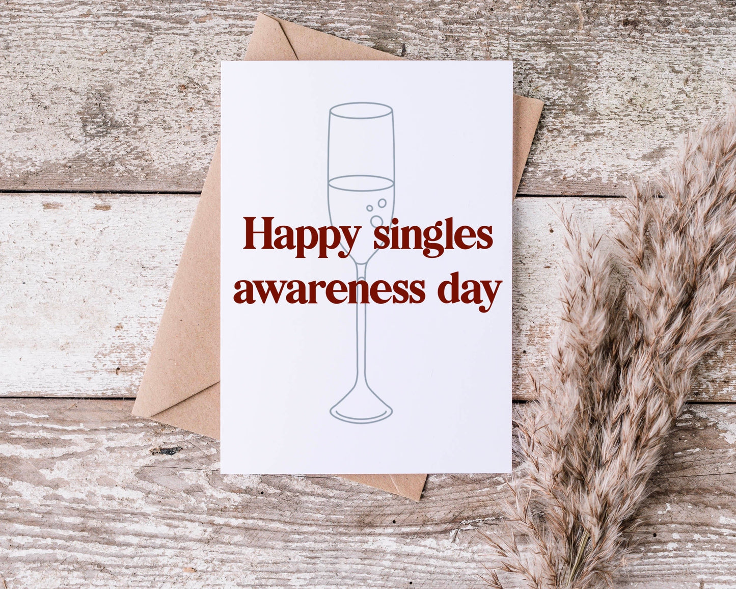 Happy Singles Awareness Day Greeting Card