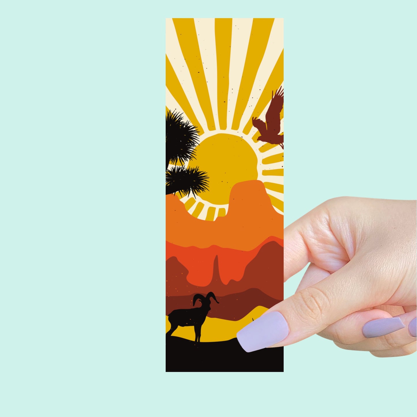 Valley Sunset Bookmark