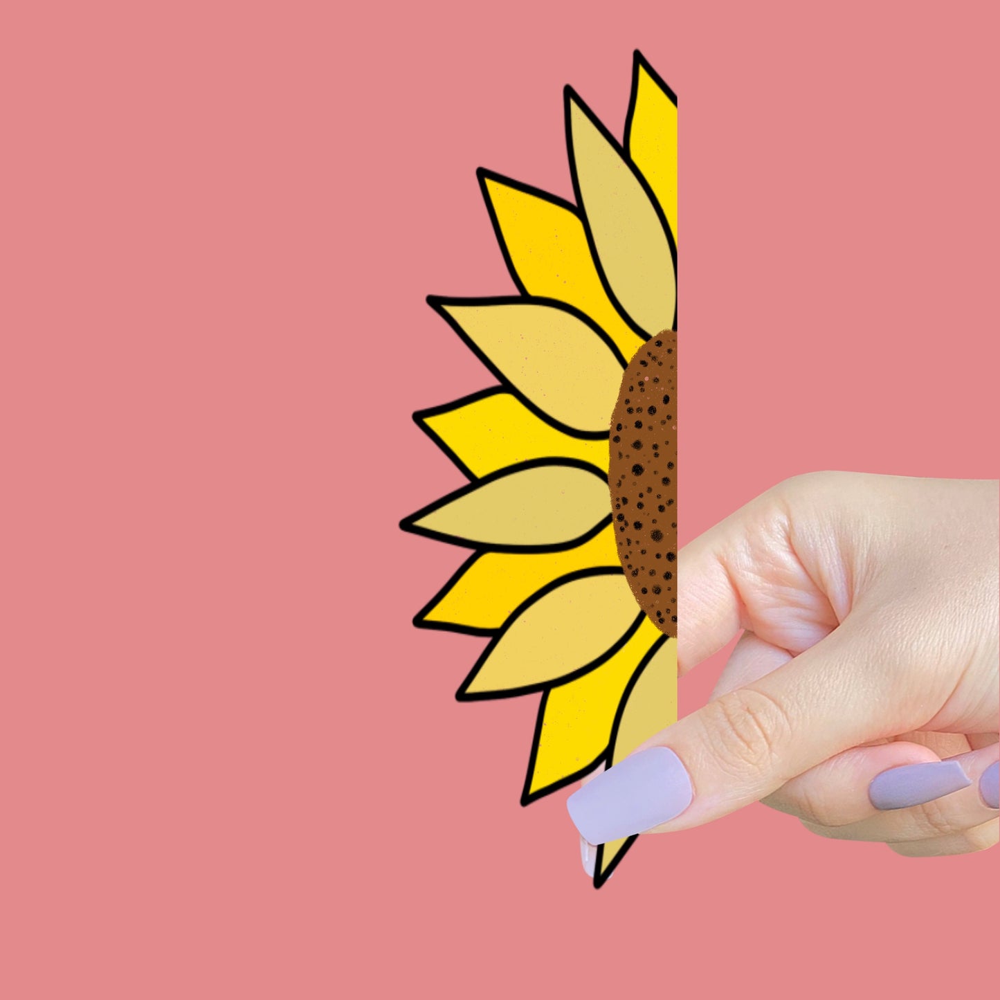 Sunflower Die Cut Bookmark