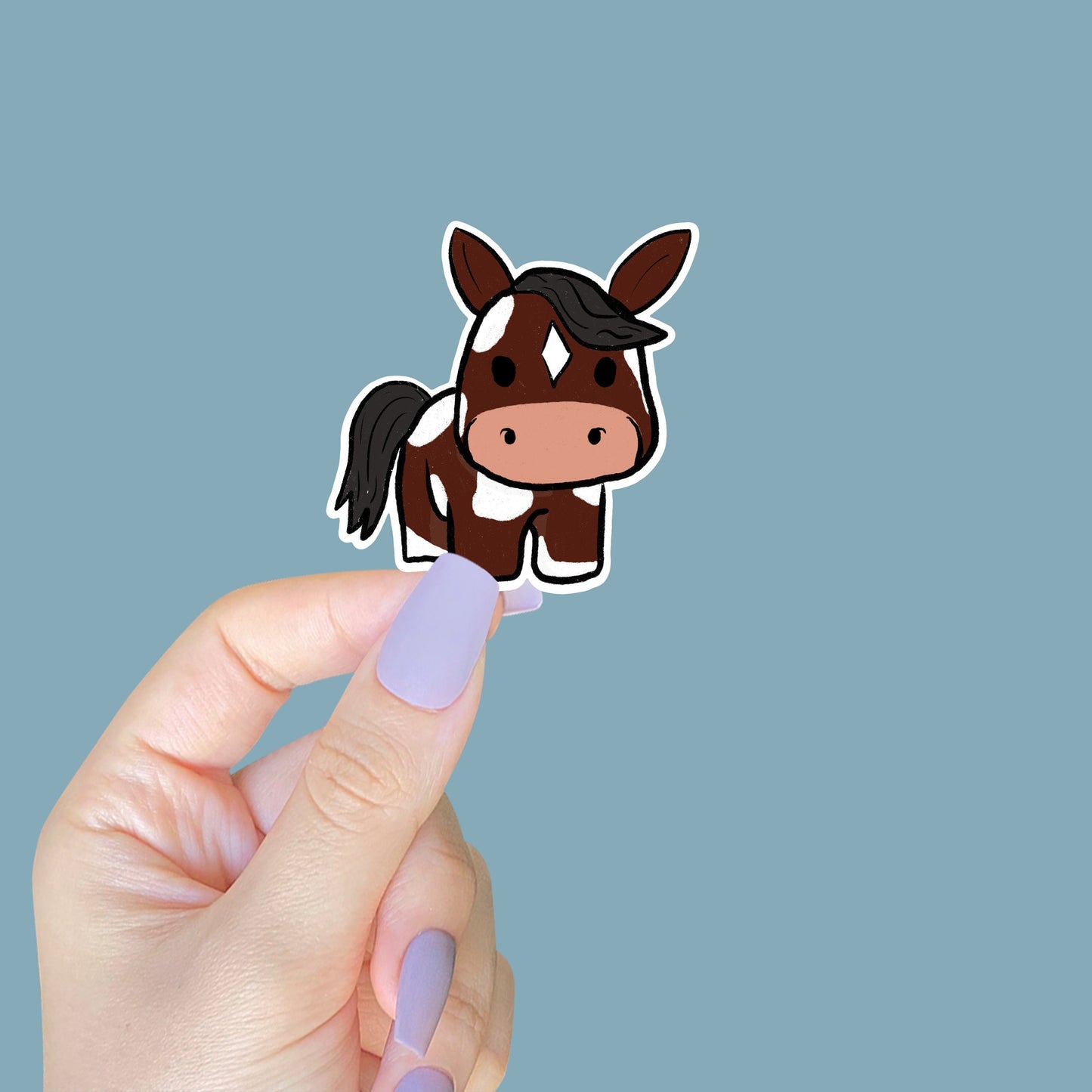 Bay Paint Pony Cartoon Sticker