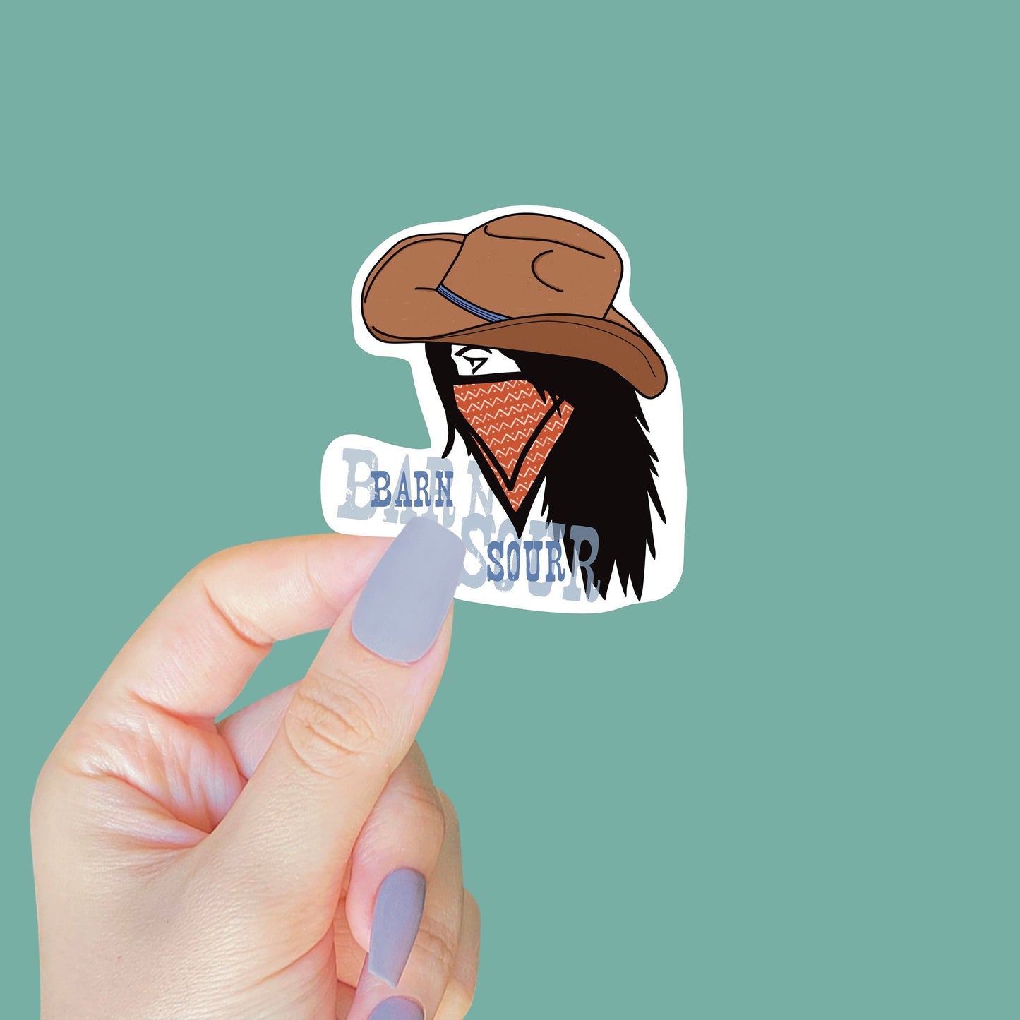 Barn Sour Cowgirl Sticker