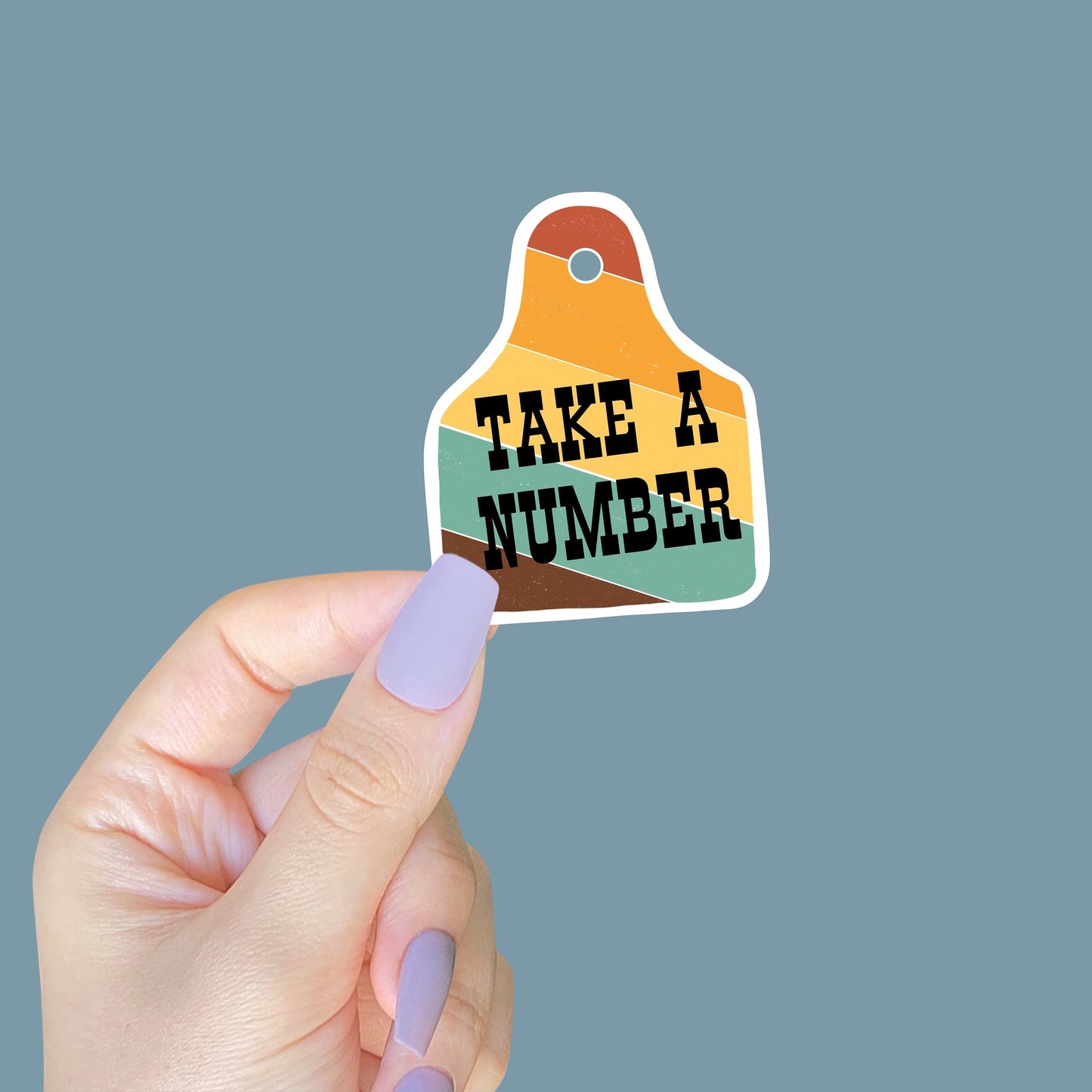 Take A Number Sticker