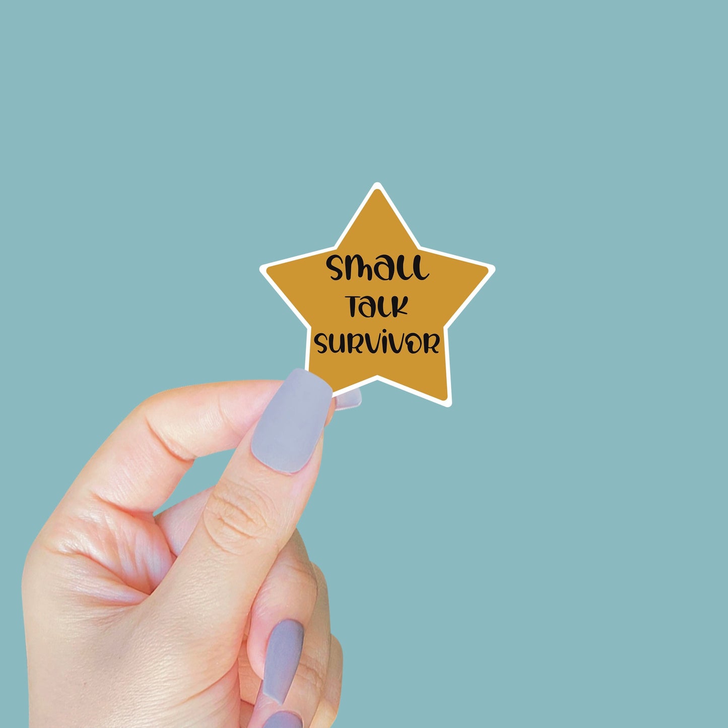 Small Talk Survivor Sticker